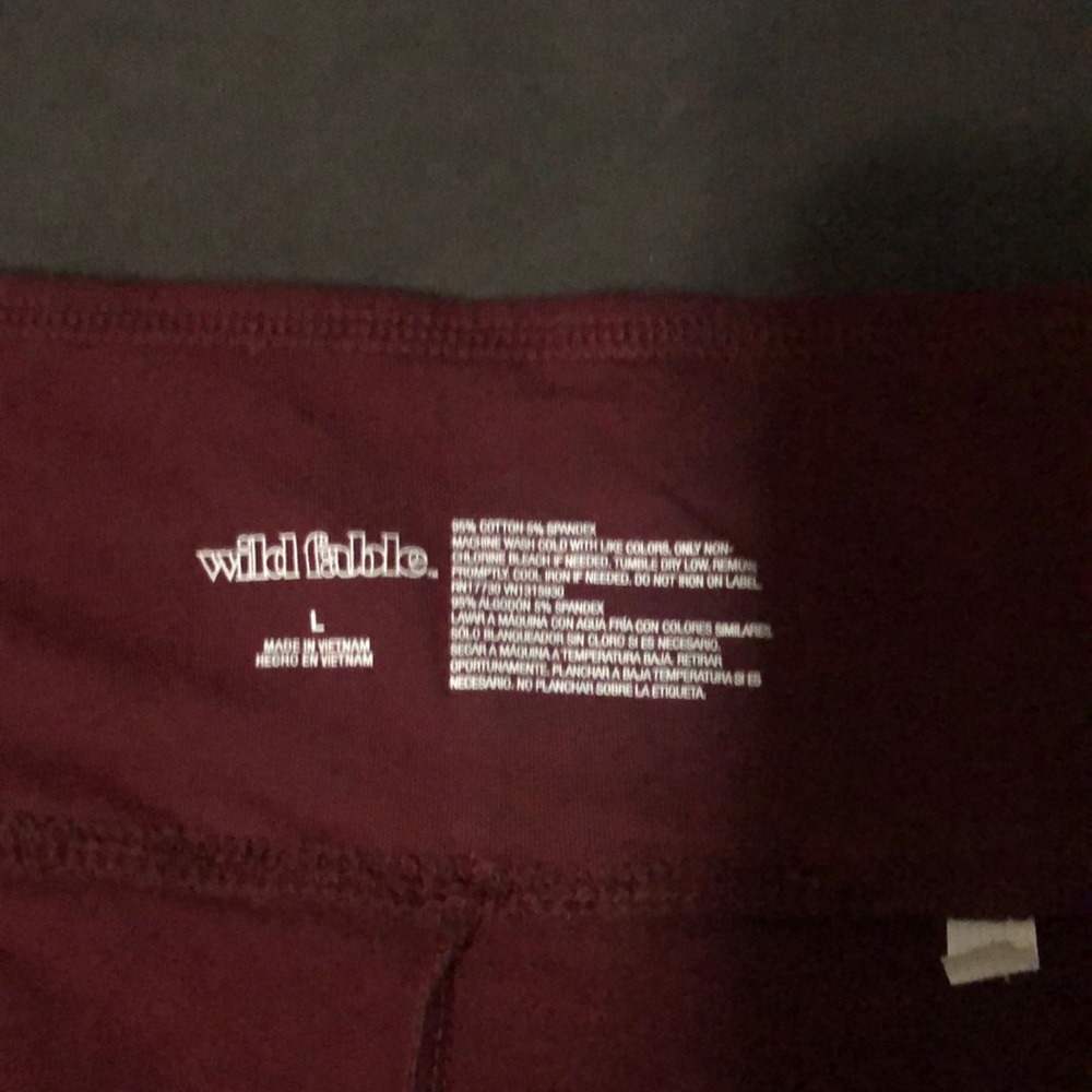 Wild fable leggings Burgundy
